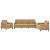 Set de canapele, 3 piese, maro, catifea GartenMobel Dekor