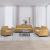 Set de canapele, 3 piese, maro, catifea GartenMobel Dekor