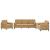 Set de canapele cu perne, 3 piese, maro, catifea GartenMobel Dekor