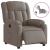 Fotoliu rabatabil electric, gri taupe, material textil GartenMobel Dekor