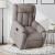 Fotoliu electric rabatabil cu ridicare, gri taupe, textil GartenMobel Dekor