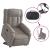 Fotoliu electric rabatabil cu ridicare, gri taupe, textil GartenMobel Dekor