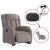 Fotoliu electric rabatabil cu ridicare, gri taupe, textil GartenMobel Dekor