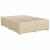 Pat box spring cu saltea, crem, 140x200 cm, textil GartenMobel Dekor