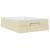 Cadru de pat otoman cu saltea crem 140x200cm stofa GartenMobel Dekor