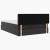 Cadru pat otoman cu saltea neagră 140x200cm piele artificială GartenMobel Dekor