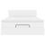 Cadru de pat otoman cu saltea alb 140x200cm piele artificială GartenMobel Dekor