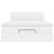 Cadru pat otoman cu saltea alb pur 140x200cm piele artificială GartenMobel Dekor