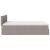 Pat otoman cu saltea Taupe 140x200 cm Stofa GartenMobel Dekor