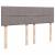 Pat otoman cu saltea Taupe 140x200 cm Stofa GartenMobel Dekor