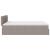 Pat otoman cu saltea Taupe 140x200 cm Stofa GartenMobel Dekor