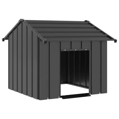 Casă pentru câini cu acoperiș 85x107x81 cm oțel galvanizat GartenMobel Dekor