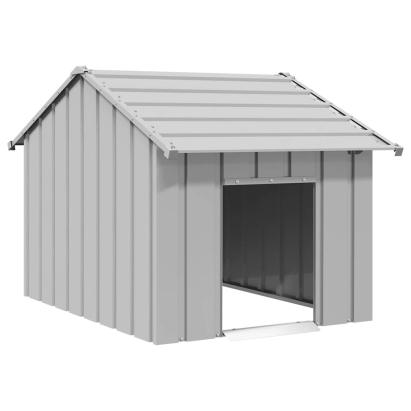 Casă pentru câini cu acoperiș 83x130x85 cm oțel galvanizat GartenMobel Dekor