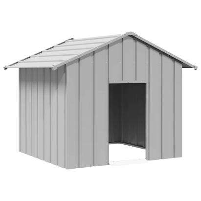 Casă pentru câini cu acoperiș 131x101x102 cm oțel galvanizat GartenMobel Dekor