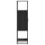 Dulapuru negru 35,5x35x139 cm lemn și metal prelucrat GartenMobel Dekor