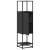 Dulapuru negru 35,5x35x139 cm lemn și metal prelucrat GartenMobel Dekor