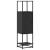 Dulapuru negru 35,5x35x139 cm lemn și metal prelucrat GartenMobel Dekor