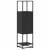 Dulapuru negru 35,5x35x139 cm lemn și metal prelucrat GartenMobel Dekor