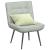 Scaun de relaxare gri deschis 64x74x84 cm catifea GartenMobel Dekor