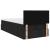 Cadru pat otoman cu saltea țesătură neagră 90x200cm GartenMobel Dekor