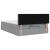 Cadru pat otoman cu saltea țesătură gri deschis 140x200cm GartenMobel Dekor