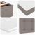 Cadru de pat otoman cu saltea Taupe 140x200cm Material GartenMobel Dekor