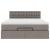 Cadru de pat otoman cu saltea Taupe 140x200cm Material GartenMobel Dekor