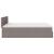 Cadru de pat otoman cu saltea Taupe 140x200cm Material GartenMobel Dekor