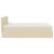 Cadru de pat otoman cu saltea crem 140x200cm stofa GartenMobel Dekor
