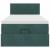 Cadru de pat otoman cu saltea catifea verde închis 90x200cm GartenMobel Dekor