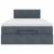 Cadru de pat otoman cu saltea Gri închis 120x200cm catifea GartenMobel Dekor