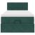 Cadru de pat otoman cu saltea catifea verde închis 90x200cm GartenMobel Dekor