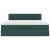 Cadru de pat otoman cu saltea verde închis 180x200cm catifea GartenMobel Dekor