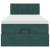 Cadru de pat otoman cu saltea catifea verde închis 90x200cm GartenMobel Dekor