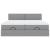 Cadru de pat otoman cu saltele Gri deschis 180x200cm Material GartenMobel Dekor