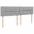 Cadru de pat otoman cu saltele Gri deschis 180x200cm Material GartenMobel Dekor