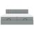 Cadru de pat otoman cu saltele Gri deschis 160x200cm Material GartenMobel Dekor