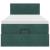 Cadru de pat otoman cu saltea catifea verde închis 90x200cm GartenMobel Dekor