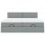 Cadru de pat otoman cu saltele Gri deschis 160x200cm Material GartenMobel Dekor