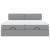 Cadru de pat otoman cu saltele Gri deschis 180x200cm Material GartenMobel Dekor