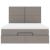 Cadru de pat otoman cu saltea Taupe 140x200cm Material GartenMobel Dekor