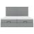 Cadru de pat otoman cu saltele Gri deschis 160x200cm Material GartenMobel Dekor