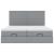 Cadru de pat otoman cu saltele Gri deschis 180x200cm Material GartenMobel Dekor