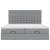 Cadru de pat otoman cu saltele Gri deschis 160x200cm Material GartenMobel Dekor