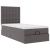 Cadru de pat otoman cu saltea gri 100x200cm piele artificială GartenMobel Dekor