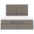 Cadru de pat otoman cu saltea Taupe 140x200cm Material GartenMobel Dekor