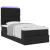 Cadru pat otoman cu saltea țesătură neagră 90x200cm GartenMobel Dekor