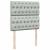 Cadru de pat otoman cu saltele Gri deschis 200x200cm catifea GartenMobel Dekor