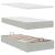 Cadru de pat otoman cu saltele Gri deschis 200x200cm catifea GartenMobel Dekor