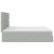Cadru de pat otoman cu saltele Gri deschis 200x200cm catifea GartenMobel Dekor